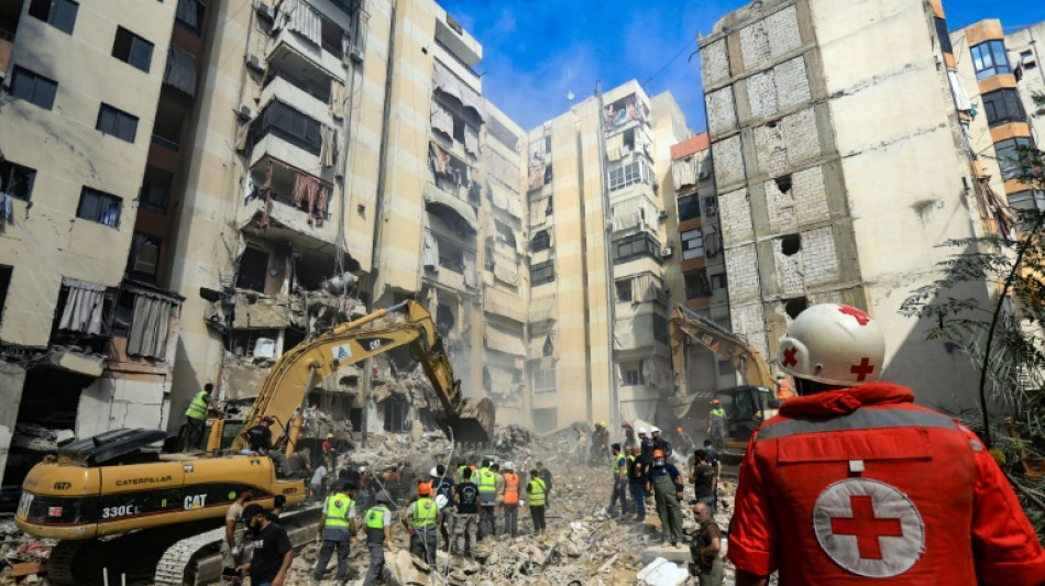 Preocupación y destrucción en el suburbio de Beirut bombardeado por Israel