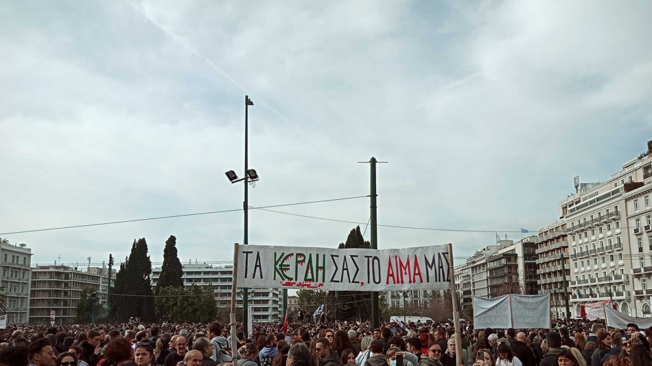 Manifestazioni in Grecia,'giustizia per strage ferroviaria Tebi'