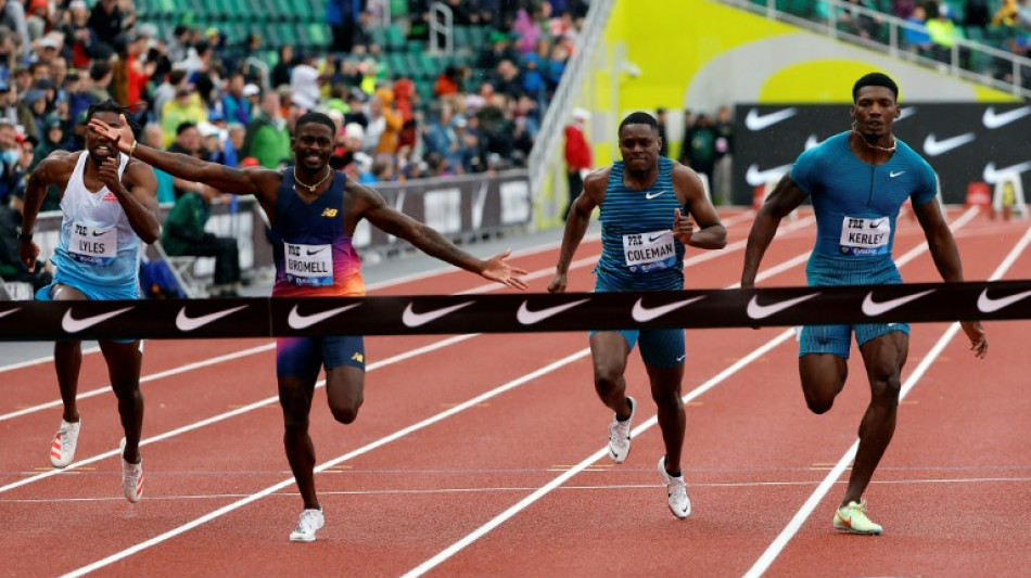 Bromell, Thompson-Herah bag 100m wins Eugene