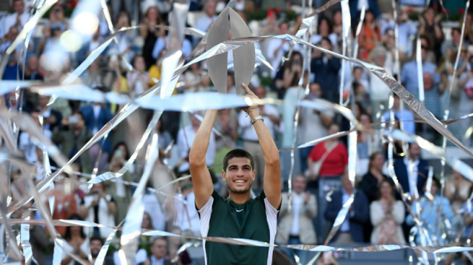 Teenager Alcaraz crushes Zverev in Madrid Open final 