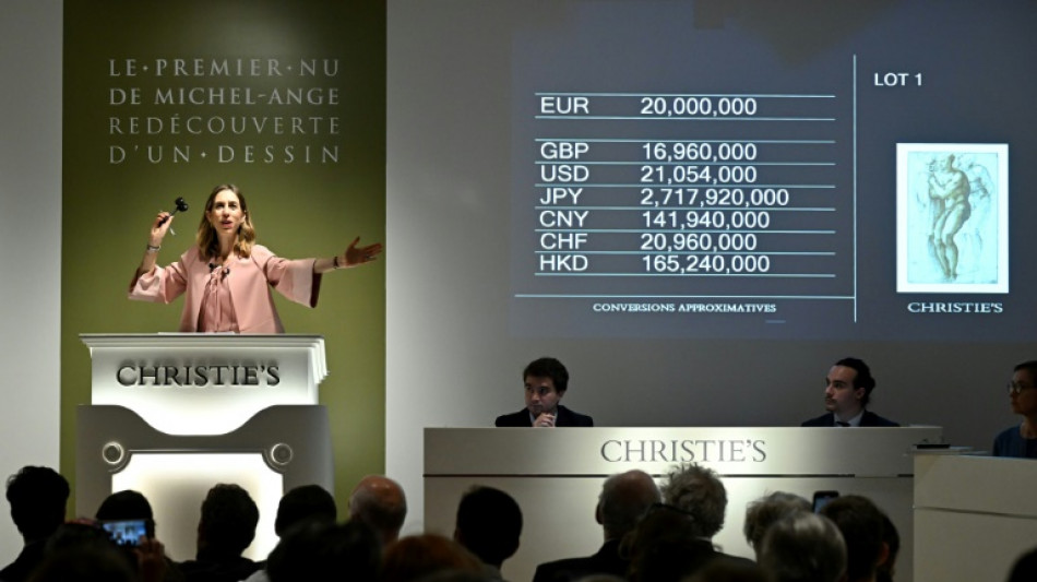 Un dibujo de Miguel Ángel fue adjudicado en 23 millones de euros en París