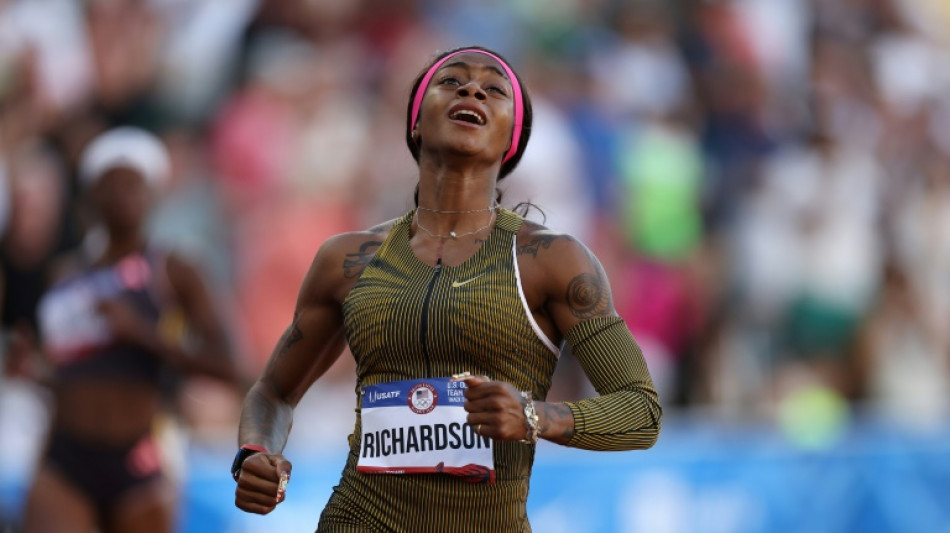 Sha'Carri Richardson wins 100m at US trials to qualify for Paris Olympics