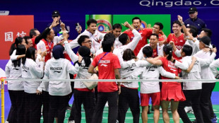 Indonesia beat China to clinch first Asia mixed team badminton title