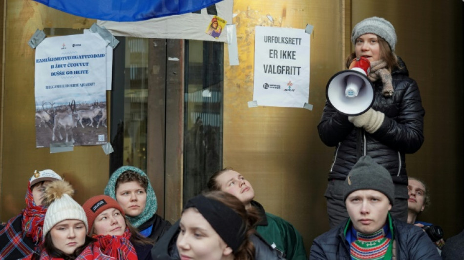 Greta Thunberg protestiert mit Minderheit der Samen gegen Windparks in Norwegen 