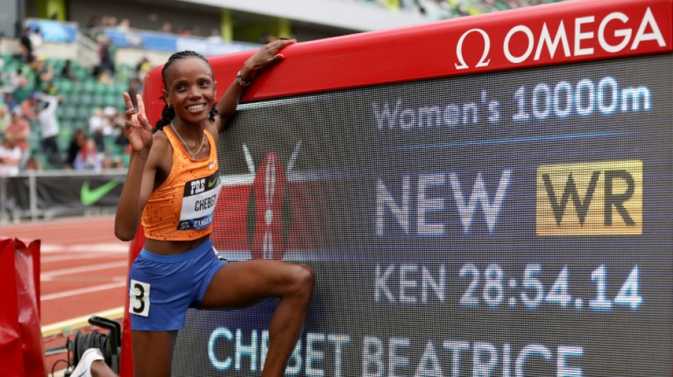 Kenya's Beatrice Chebet sets 10,000m world record in Eugene