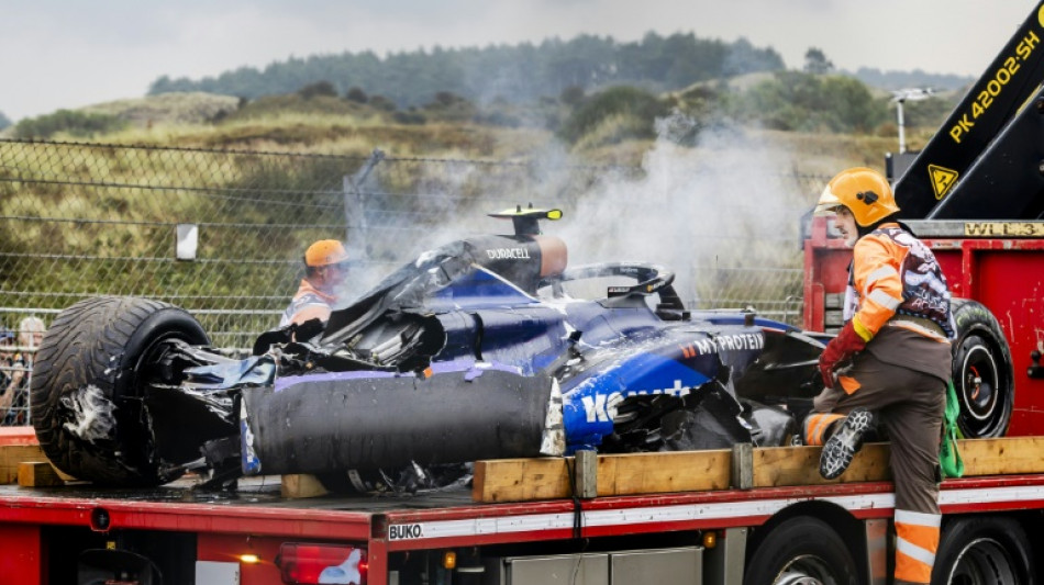 Rain, violent crash, mar final practice for Dutch Grand Prix