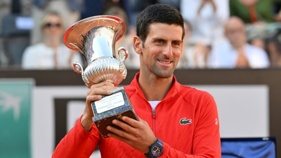 Rome champion Djokovic in 'sunshine double' after son wins first tournament