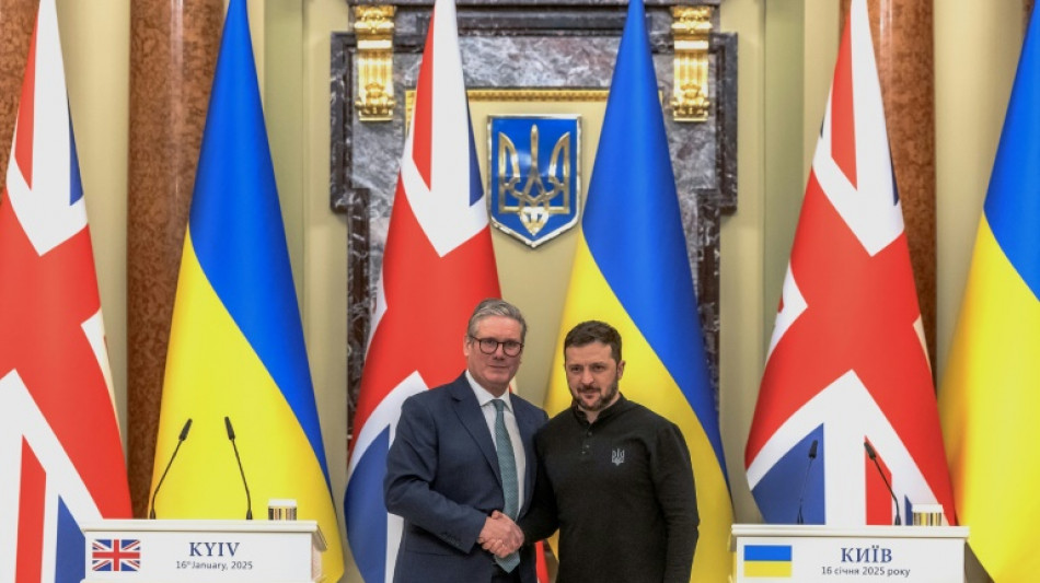 Blasts in Kyiv as UK's Starmer inks 'landmark' 100-year accord