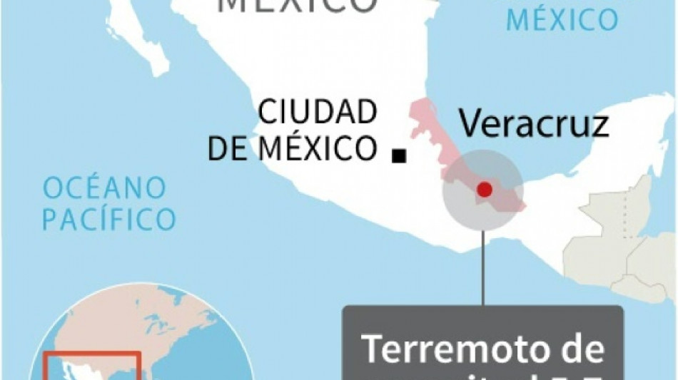 Un sismo de magnitud 5,7 sacude el este de México 