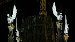 Barcelona's Sagrada Familia lights up new towers