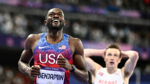 Benjamin trumps Warholm for Olympic 400m hurdles gold