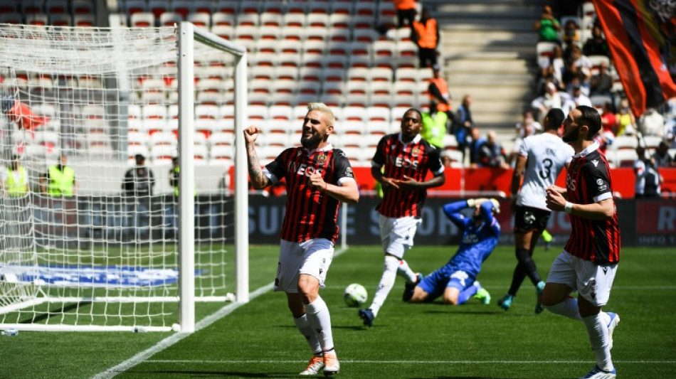 Ligue 1: Delort offre la victoire à Nice, qui recolle au podium