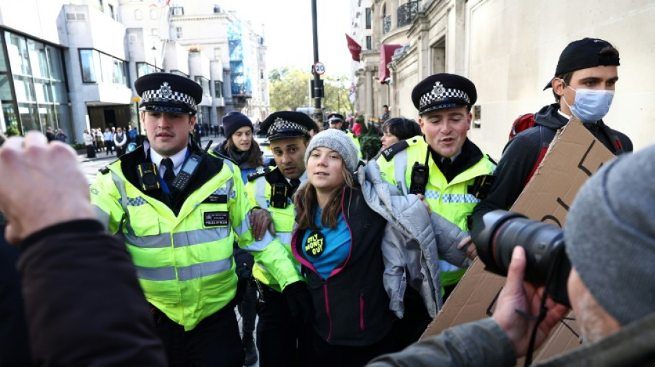 Police detain Greta Thunberg at London climate protest