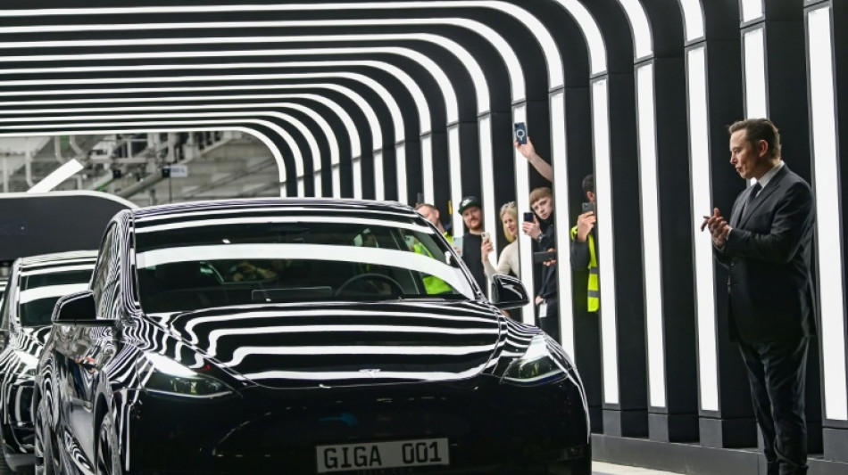 Elon Musk hands over first 'made in Germany' Teslas