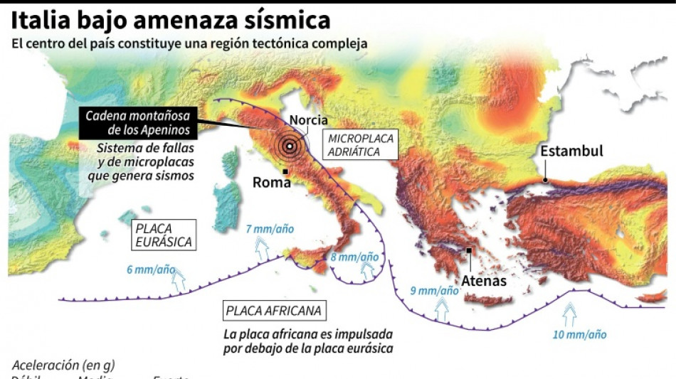 Un sismo sacude el centro de Italia, pero no causa víctimas ni daños