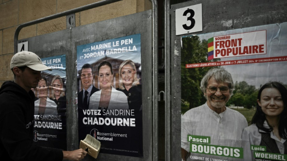 Législatives: dans un climat tendu, le RN dénonce "un parti unique" pour le priver de la victoire