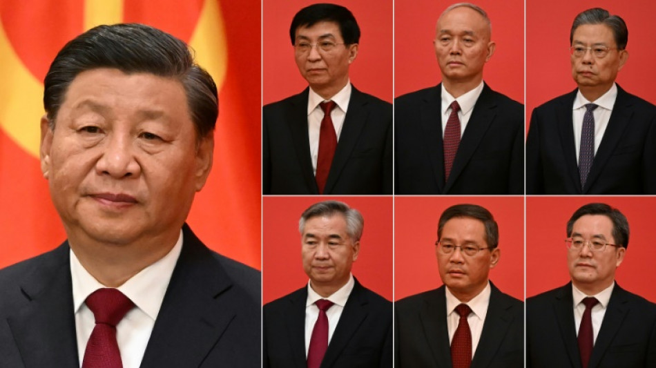 La cúpula de siete hombres que tienen el poder en China