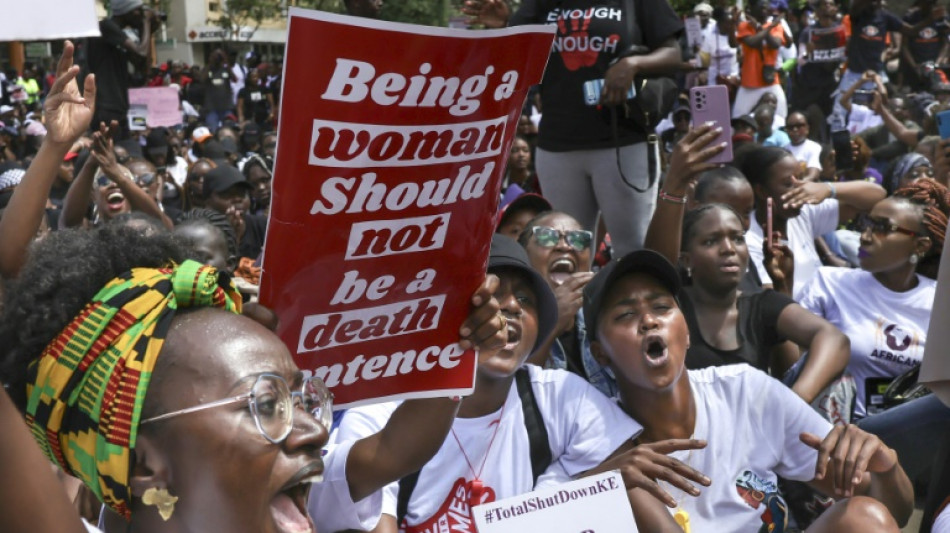 Hundreds march against gender violence in Kenya