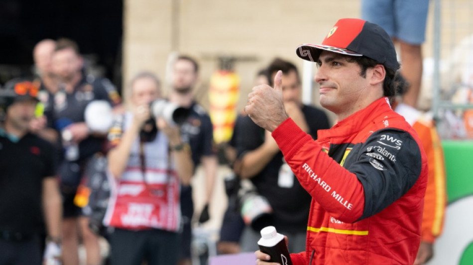 F1: La pole à Sainz Jr et Ferrari à Austin, sombre journée pour Red Bull