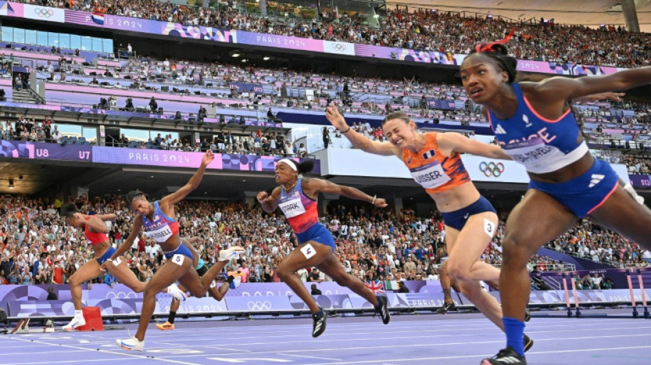 USA's Russell wins Olympic women's 100m hurdles gold