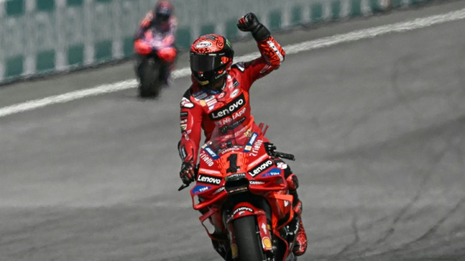 Bagnaia wins MotoGP thriller in Malaysia to keep title race alive