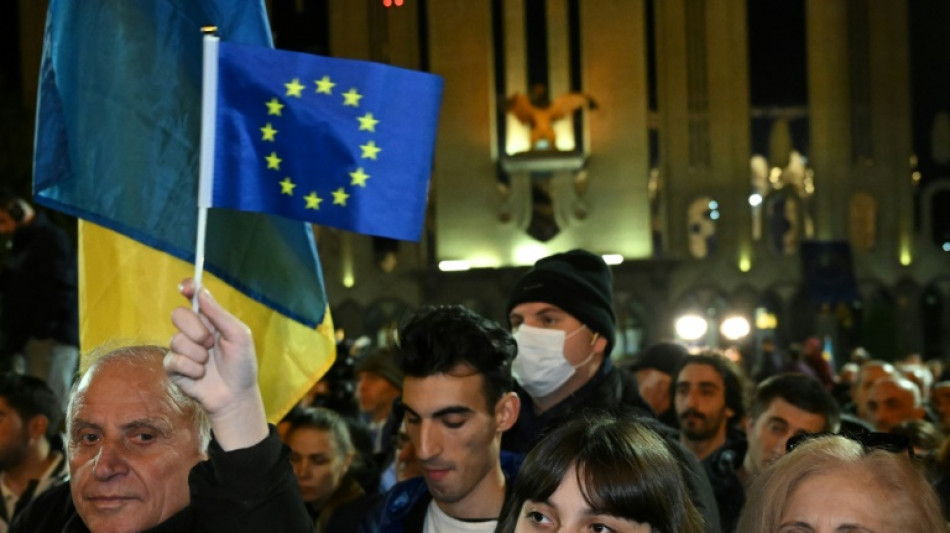 Tens of thousands protest in Georgia over 'stolen' election