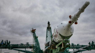 Russian trio blast off for ISS in shadow of Ukraine war