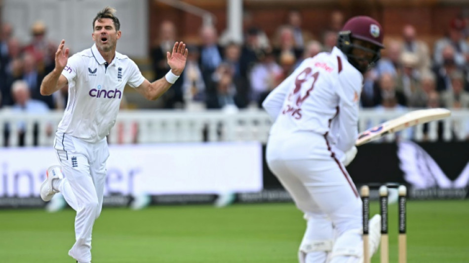 England's Anderson waits for farewell wicket as Atkinson strikes against West Indies