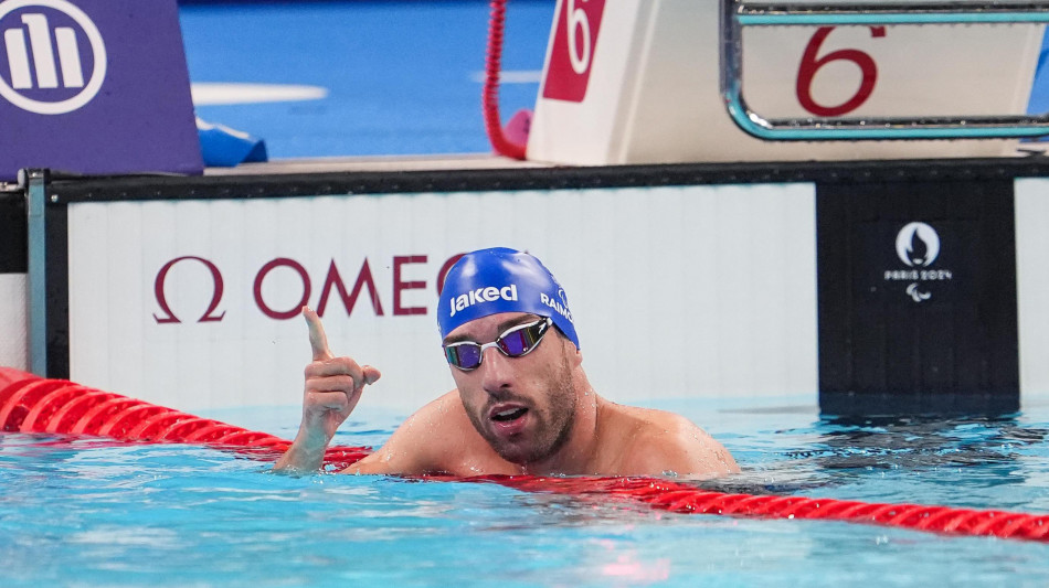 Parigi: nuoto, Raimondi argento nei 100 dorso S10