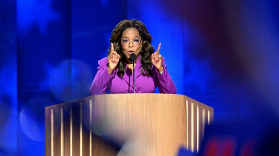 'Let us choose joy!' Oprah Winfrey urges US voters