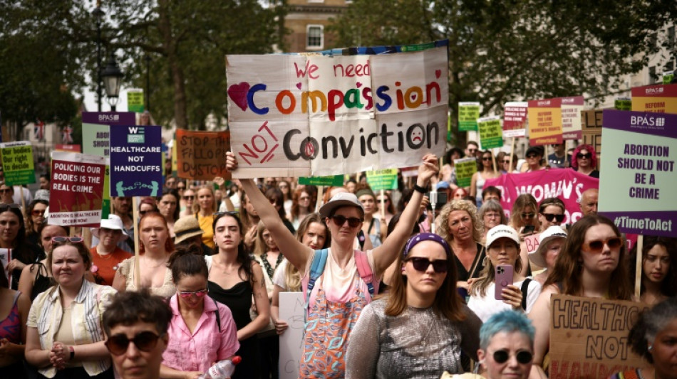 English protesters demand end to criminalisation of abortion